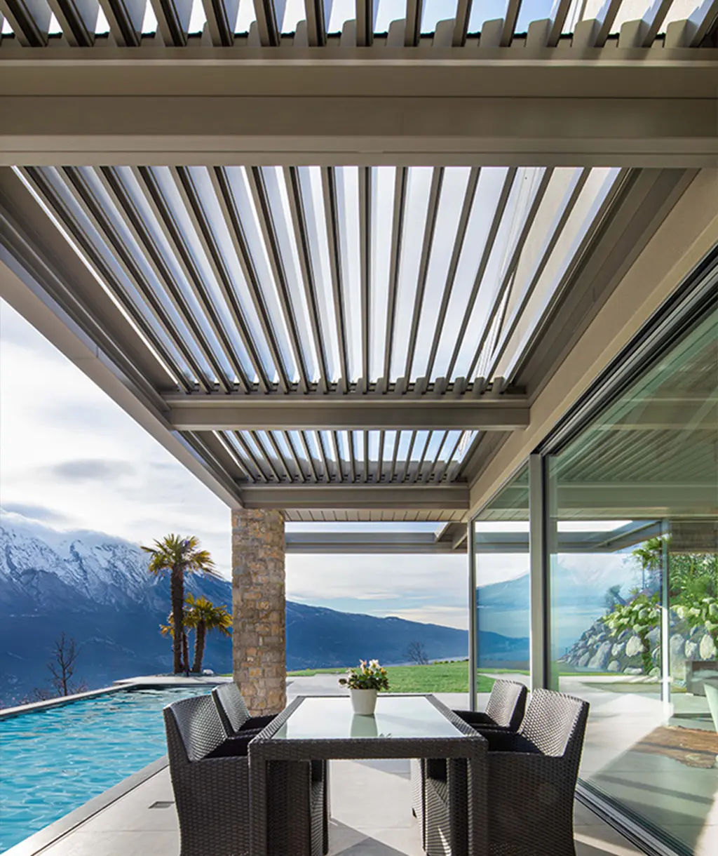pergola bioclimatica waterproof